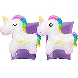 manguitos unicornio amazon Material de PVC durable y ecológico con diseño interior de alta calidad, a prueba de fugas, transparente, alta visibilidad