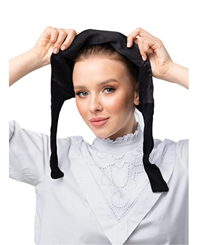 SWANISTANBUL Satin-Hijab Unterkappe - seidige Haptik, Schwarz , One size Cover