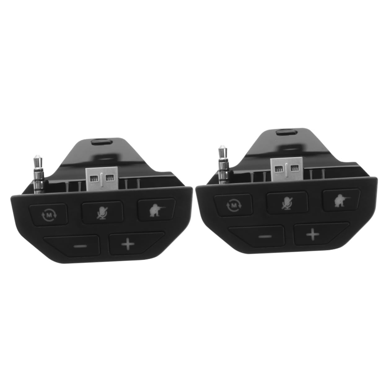 Angoily 2stücke Stereo Headset Adapter Für Audio-Headset-Connector Mit Lautstärkeregler Kompatibel Mit Gaming-pc Und Zubehör Für Sprachchat Und Mikrofonüberwachung