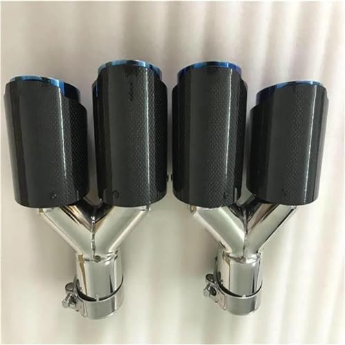 Embout silencieux double bleu pour optimiser le style d'échappement Série 3