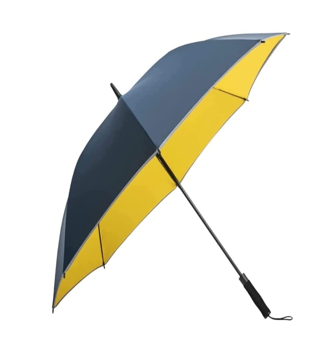 Parasol Podróżny Automatyczny duży parasol golfowy Wiatroszczelna wodoodporna ciężka wytrzymałość Klasyczna parasol do deszczu i parasole słońca Odporny na Burzę (Color : B, Size : 35inch)