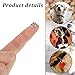 8mm Mini Split Ring for Jewelry Making, 30 PCS Thick Strong Stainless Steel Mini Key Ring Metal Keyring Connectors Double Loops Round Split Jump Rings for Jewelry Making Bracelets Earrings Crafts