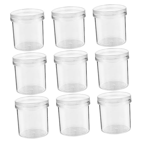 DECHOUS 9Pcs Portable Magnifying Critter Boxes Multi Function Insect Observation Containers for Nature Exploration Feeding Accessory for Tiny Bugs and