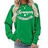 St Patricks Day Sweatshirts Shenanigans Coordinator Sweatshirt Shamrock Shirt Clover Printed Irish Gift Green
