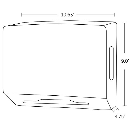 Scottfold Compact Paper Towel Dispenser (09216), Small Towel Dispenser, Stainless Steel