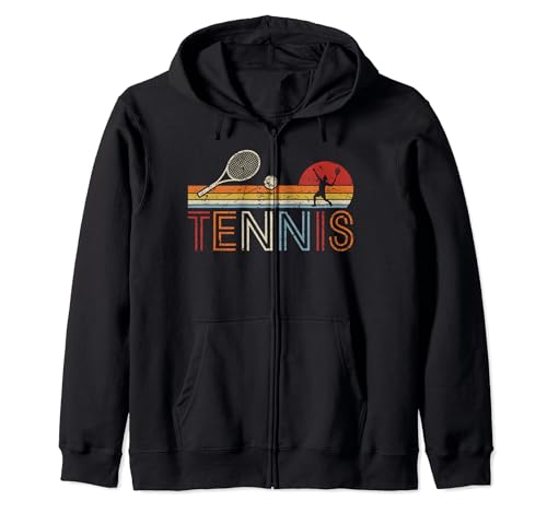 Tennis Retro Funny Tennis Player Vintage Tennis Sweat à Capuche
