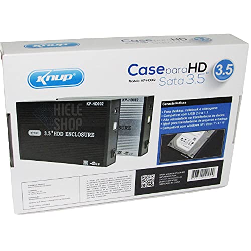 Case Para HD 3,5″ USB 2.0 KP-HD002