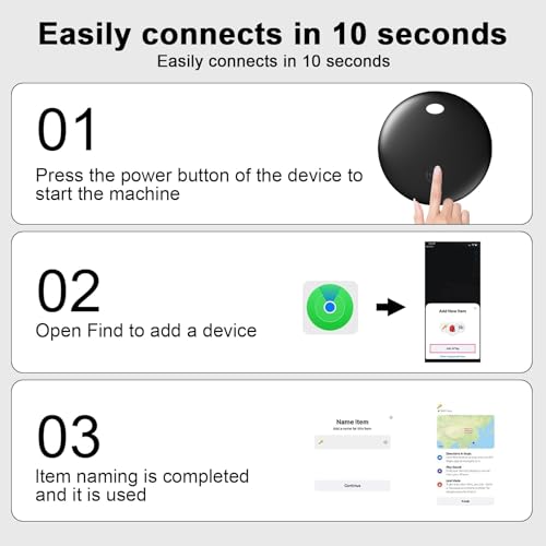 Tracker Auto kompatibel mit Apple Find My App,Tracker, Auto-Tracker, Apple MFi Certified,Drahtloses Laden, Kein ABO, Keine SIM, Echtzeit Ortung, Alarm- & Rückruf‑Funktion,Schwarz