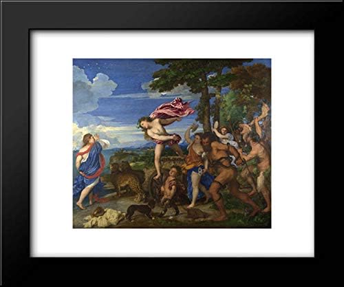 Bacchus And Ariadne 24x20 Framed Art Print by Titian