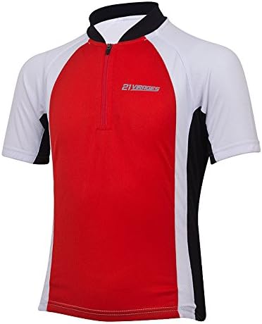 21 Virages Kid's Dave Cycling Jersey - Blue/White, 6 Years