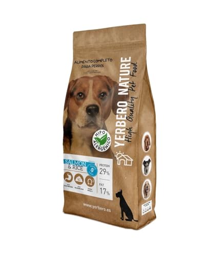 YERBERO Nature Salmon & Rice sin Gluten Hipoalergenico para Perro...