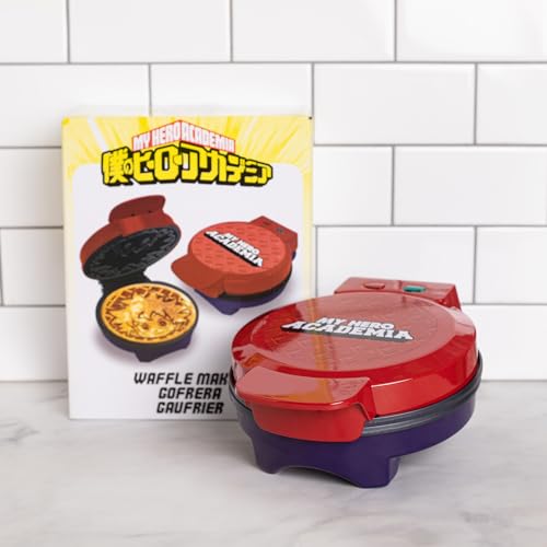 Image of Uncanny Brands My Hero Academia Waffle Maker - Izuku Midoriya on Your Waffles - Waffle Iron