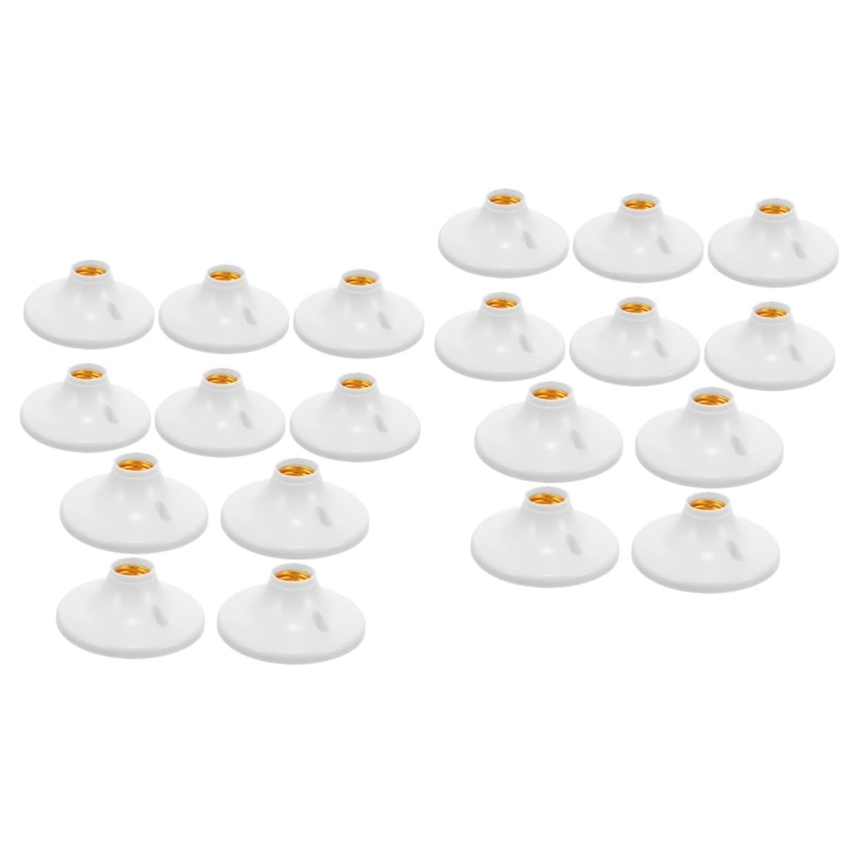 Homoyoyo 2 Sätze Teiliges Lampenfassung Flache Bauform Einfache Installation Langlebiger Kunststoff Kompatibel Mit Schraubglühbirnen Vielseitiger Lampensockel Für 10 Stück * 2