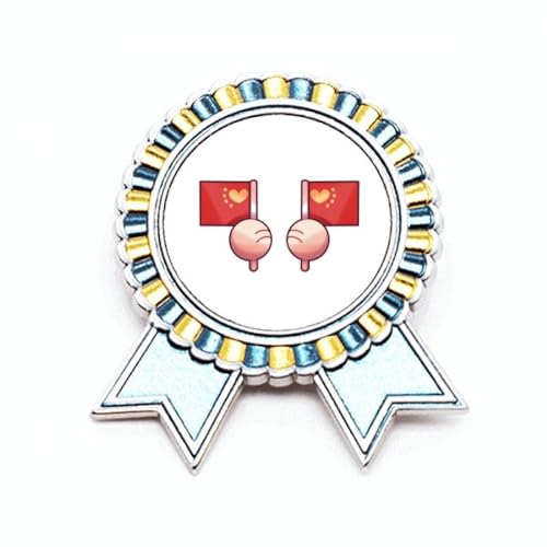 Broche drapeau de la Chine rouge Asie badge métallique pour vêtement et collection