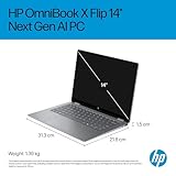 HP OmniBook X Flip NGAI 14" Laptop | CoPilot+ PC | AMD Ryzen AI 5 340 Processor | 16GB RAM | 512GB SSD | AMD Radeon 840M Graphics | 2K Touchscreen | Up to 19.5 Hrs Battery | Windows 11 | 14-fk0004sa - Image 12