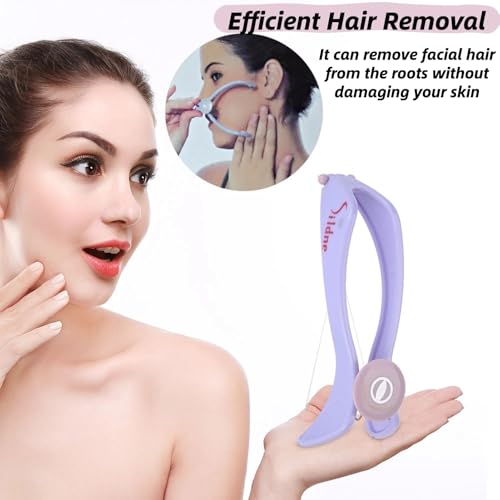 Image of Facial Hair Epilator for Women with Threading Removal Tool, Portable Size for Facial Neck Hair (Blister Packaging)