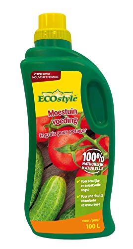 ECOstyle Engrais organique nutrition potager - Pour une récolte riche et savoureuse - Pour tous les légumes, herbes et fruits - 1 L