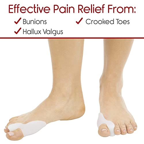 Image of Toe Separator for Feet Toe Spacers Correct Toes Yoga Silicone Hammer Toe Corrector for Women & Men Correct Toe Straighteners for Overlapping Toes (All Finger Toe Separator) (MAX +)