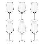 alpina Wine Glasses Red Wine - 6 Pieces Red Wine Glasses - Wine Glass 53cl - Wine Glass Set - Glass Set for Dinner - Wine Glasses - Clear Glass