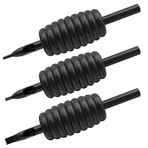 ITATOO 25MM 1\" Assorted Tattoo Tubes with Long Tip Soft Rubber Disposable Tattoo Tubes Round/Magnum/Diamond 3RT 5RT 7RT 9RT 5M 7M 9M 5D 7D 9D (Mix Size)
