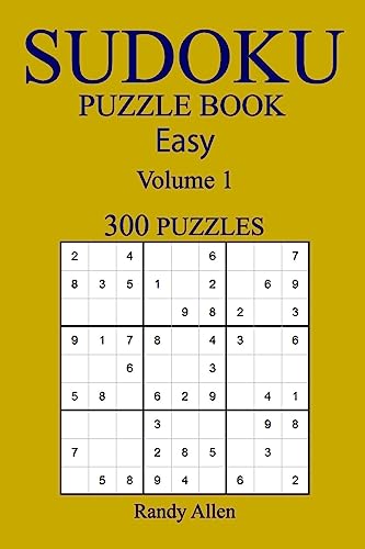 Easy 300 Sudoku Puzzle Book: Volume 1