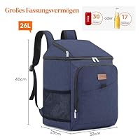 Lifewit kühlrucksack 32L 34 Dosen, isolierte Kühltasche Große, Dunkelblau – Ansicht 3