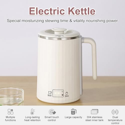 Hervidor eléctrico pequeño de acero inoxidable rosa miniatura 2