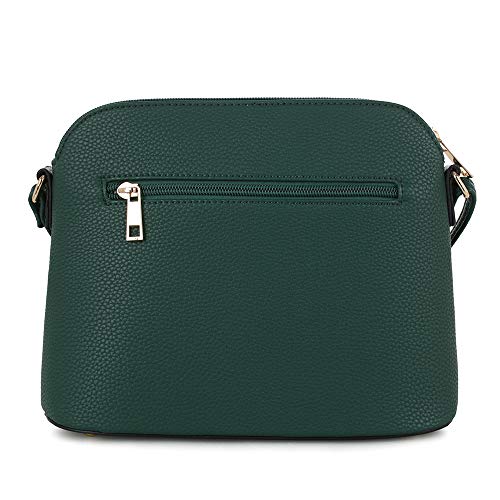 Image of SG SUGU Lunar Lightweight Medium Dome Crossbody Bag Shoulder Bag with Tassel | Zipper Pocket | Adjustable Strap