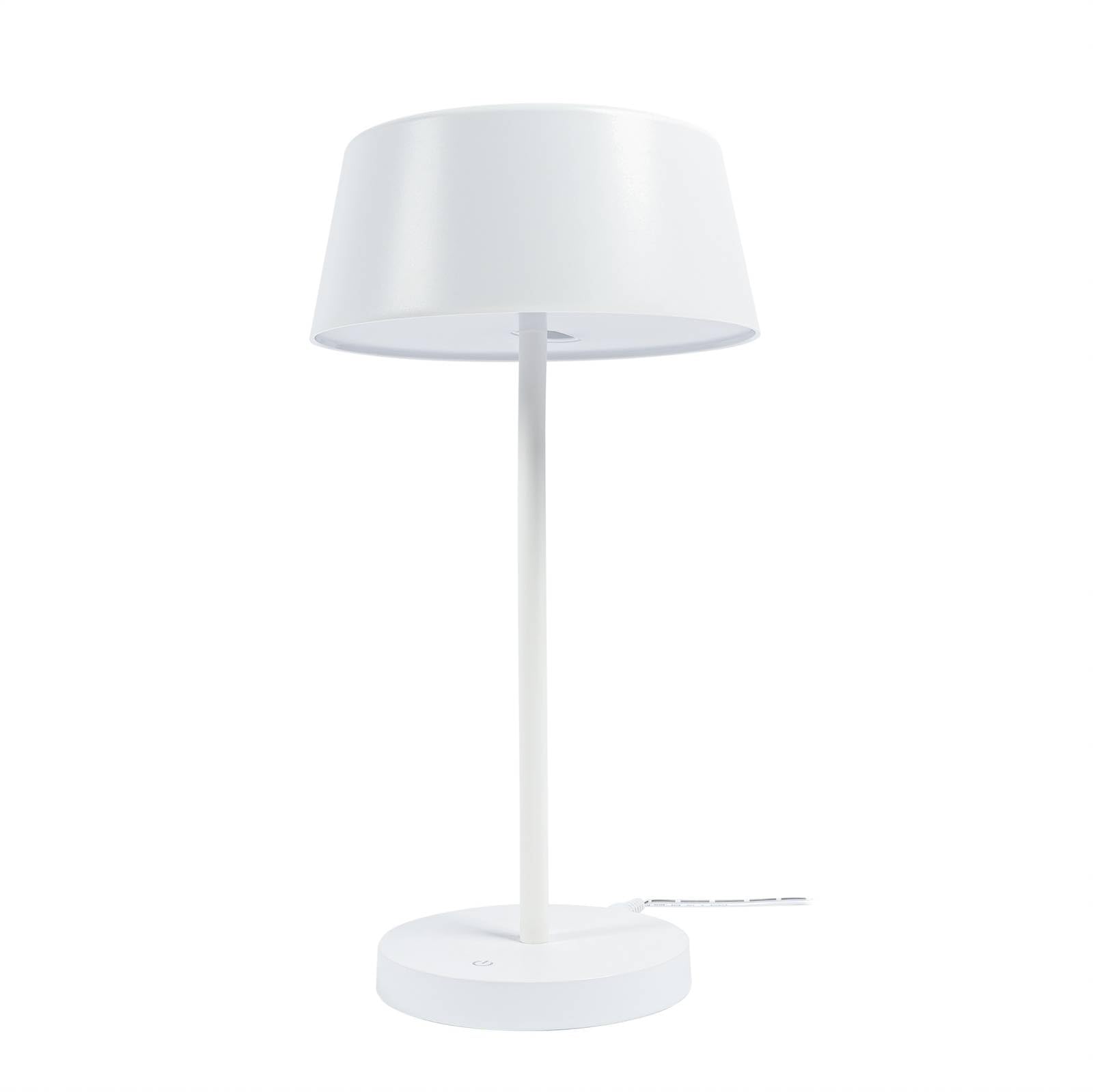 Lindby Lampada da tavolo LED dimmerabile (Scandinavo) colore Bianco, in Metallo ad es. Soggiorno & Sala pranzo lampadina inclusa lampada