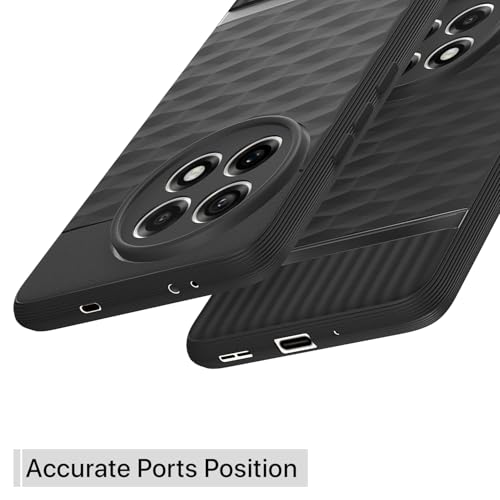 Image of Outlouders Back Cover for OnePlus 13R 5G | Full Camera Protection | TPU Soft Flexible Shockproof Bumper Case (Black)