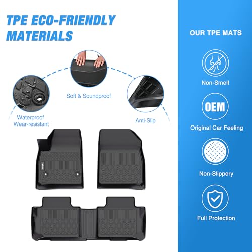 Image of Nilight TPE Floor Mats for Chevy Blazer 2019-2026
