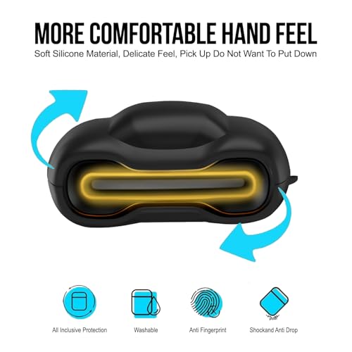 Image of Soft Silicone Case Cover Compatible for GoBoult Audio UFO | GoBoult Astra | GoBoult Mustang Torq (Black)