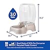Petmate Pet Cafe Cat and Dog Water Dispenser - Water Bowl for Cats and Dogs, USA Made, 3 GAL, Pearl Tan
