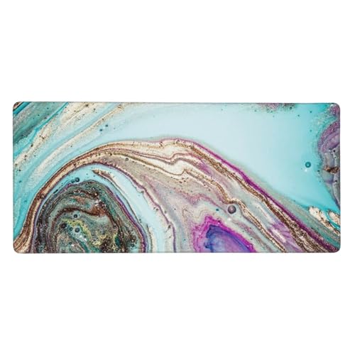 Tapis de souris grand format agate 40x90 ordinateur base caoutchouc
