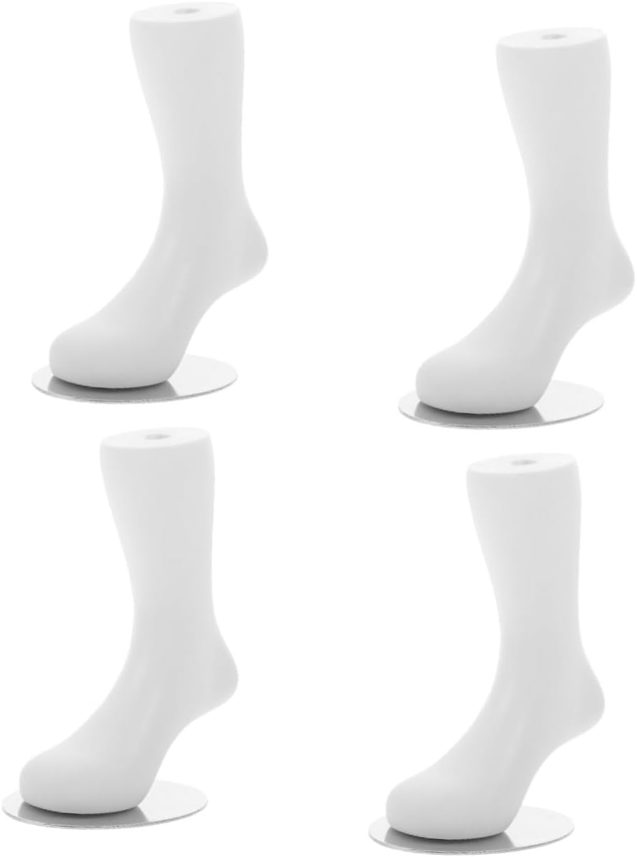 4pcs Sock Display Model Fake Foot Mannequin for Boy Girl Realistic Proportions Lightweight Design for Retail Shops for Photographing Socks Display Authenticity