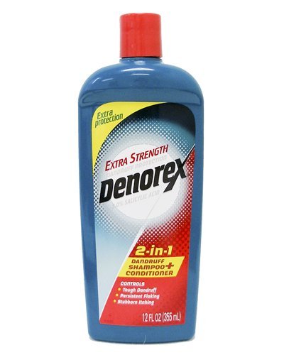Denorex 2-In-1 Dandruff Shampoo + Conditioner, Extra Strength Dandruff Protection, 12 oz.