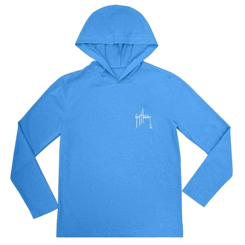 Guy Harvey Boy's Cationic Performance Hooded Tee2