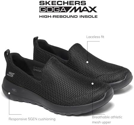 Skechers Performance Go Walk Joy Women's Slip On, 9.5 B(M) US, Black - 3