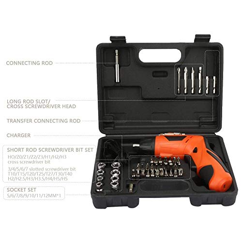 WEI-LUONG Tools Electric Drill Multifunktions-USB aufladbare Akku-Schrauber-Werkzeug-Satz 4.2V Einschlag – Bild 5