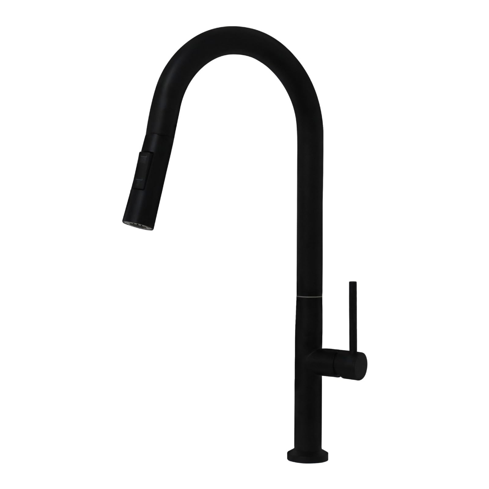 Fanjubei Black: Hot And Cold Pull-Out Faucet 304 Stainless Steel Hot And Cold Kitchen Faucet, Black, Hot And Cold