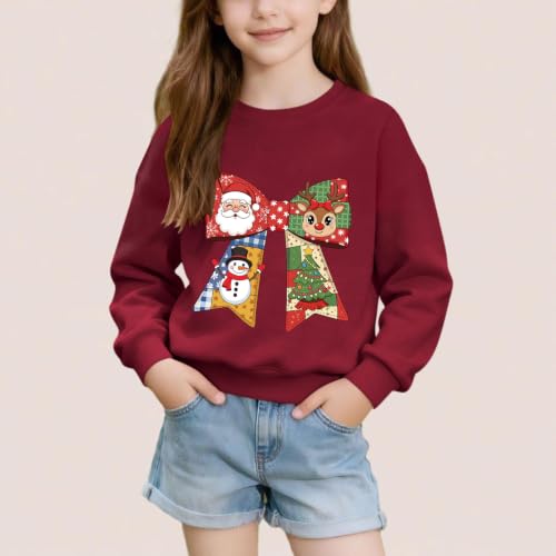 Christmas Sweatshirts for Girls Long Sleeve Crew Neck Shirts Fall Tops - image 2