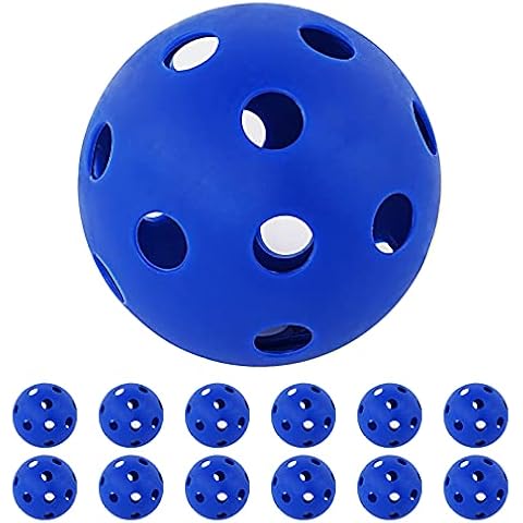 GKK Plastic Baseballs 12 Pack Practice Balls 9 Inch Softball Training Baseballs for Hitting Pickleball Indoor Lightweight Hitting Baseball Batting Balls Outdoor Cover