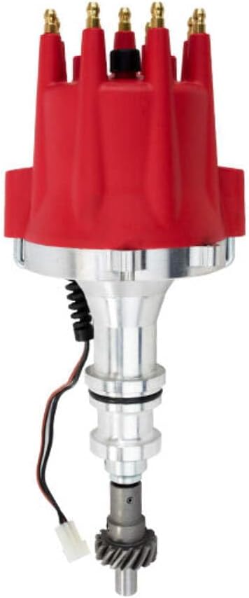 Top Street Performance JM7606R Pro Series Pro Billet Distributor with Red Cap