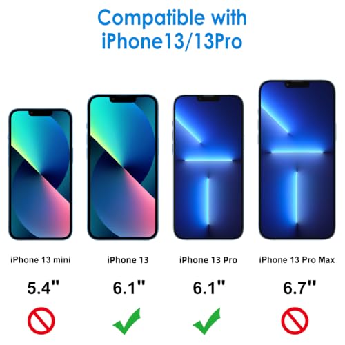 Image of JETech Privacy Screen Protector Guard for iPhone 13 /13 Pro, 2-Pack
