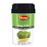 Shan Mango Pickle 35.27 oz (1000g) - Tasty Brined Pickled in Oil - Rich Blends of Spices - Perfect Accompaniment to Everyday Meals - Suitable for Vegetarians - Airtight Pet Jar