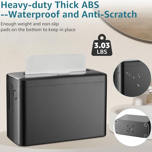Paper Towel Dispenser Countertop, Modunful Bathroom Hand Towel Dispenser Commercial Multifold Trifold Paper Towels Dispenser for Home Kitchen Restaurant(Black)