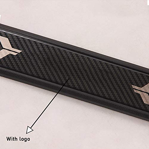 Xiter 4Pcs For Toyota Rav4 2019-2023 Carbon Fiber Car Door Sill Scuff Plate Guard Sills Door Entry Guard Protector Trim Autoparts Accessories (Not Led) #TOP3