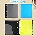WOT I 8-Tab Plastic Pocket Dividers-3 Set + WOT I All-in-one Telescoping Binder Notebook 2PCS