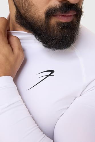 Image of Men Full Sleeves Slim Fit Compression High Neck Sports and Gym Tshirt