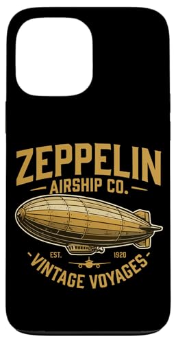 Zeppelin Airship Co. Vintage Voyages ���g�� �g���x�� �X�}�z�P�[�X iPhone 13 Pro Max �p